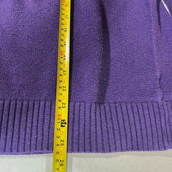 Polo Ralph Lauren Purple XL Turtleneck Sweater With Three Buttons - Picture 11 of 13